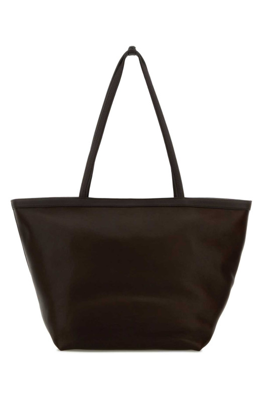 Chocolate leather Park Tote XL shopping bag THE ROW (W1944L72L129)