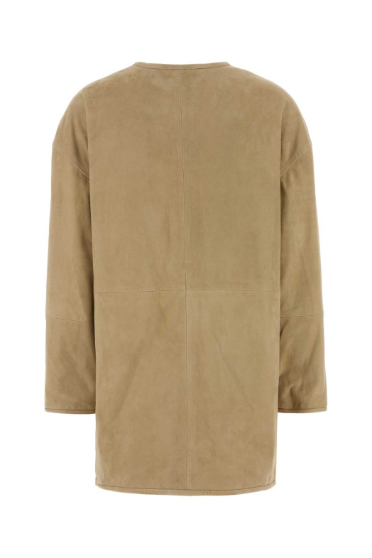 Beige suede Waren jacket Beige LOULOU DE SAISON (WAREN)