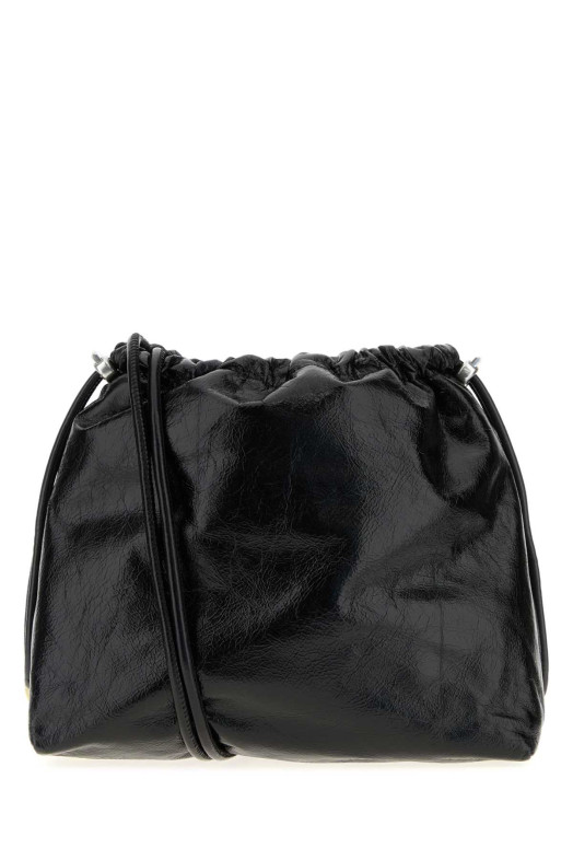 Black leather Scrunch-D bucket bag DIESEL (X10325P1003)