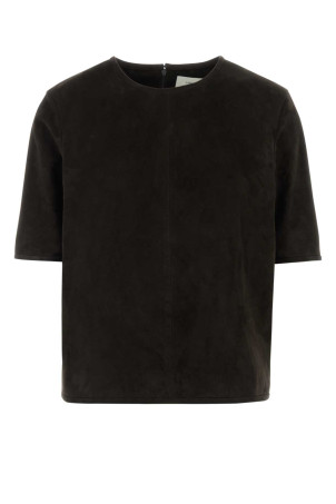Brown suede t-shirt LOULOU DE SAISON (ZAIDA)
