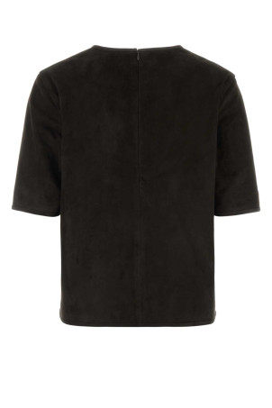 Brown suede t-shirt LOULOU DE SAISON (ZAIDA)