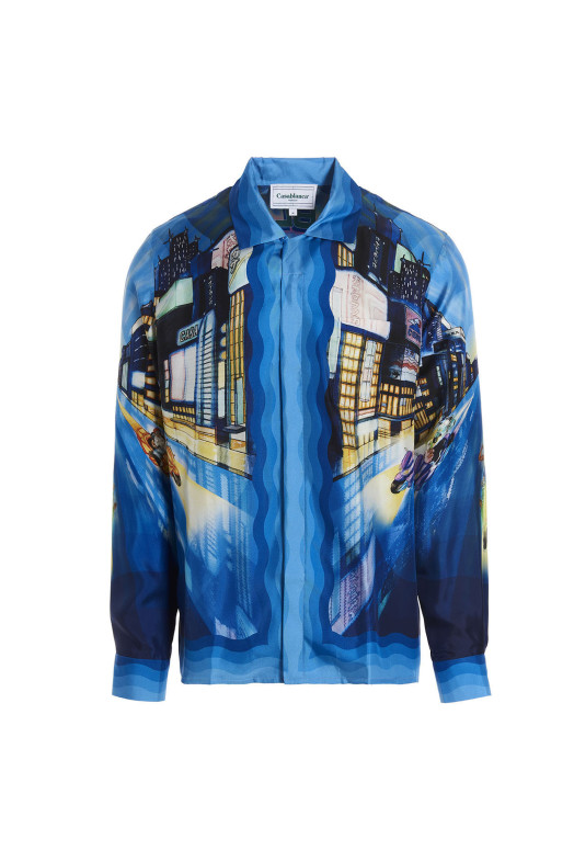 Printed silk shirt Multicolor