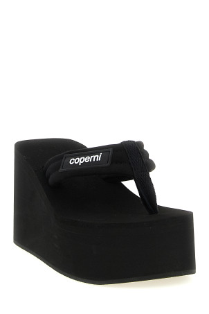 'Branded Wedge' sandals Black