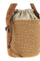 'Woody' small bucket bag Brown
