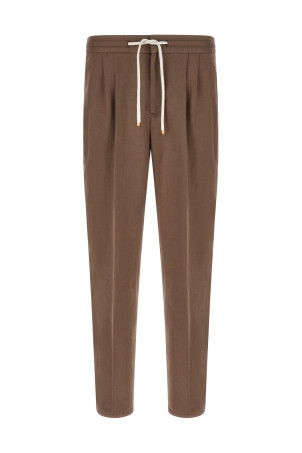 Linen trousers Brown