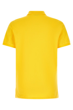 Logo embroidery polo shirt Yellow