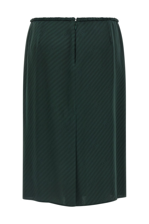 Silk skirt Green