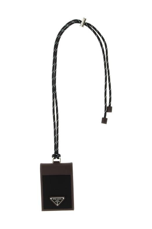 Lace card holder Black