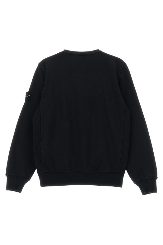 Gauze cat sweatshirt Black