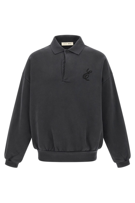 'Classic Fleece' polo shirt Black
