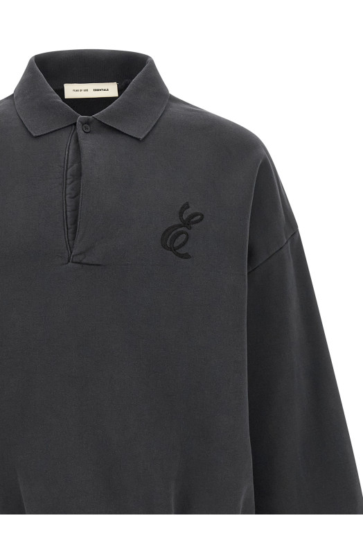 'Classic Fleece' polo shirt Black
