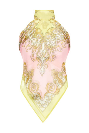 'Spring Barocco' scarf top Multicolor