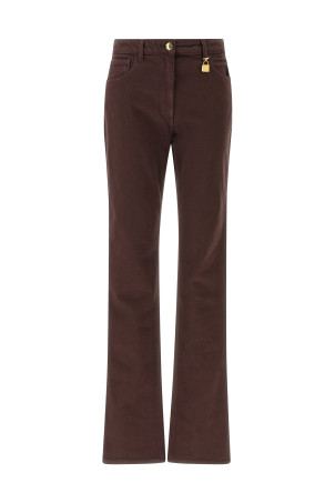 Jewel padlock jeans Brown