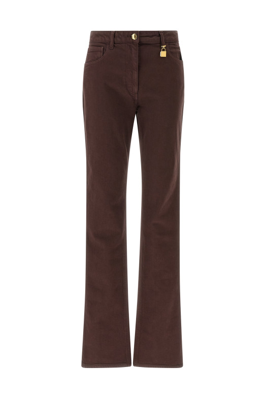 Jewel padlock jeans Brown