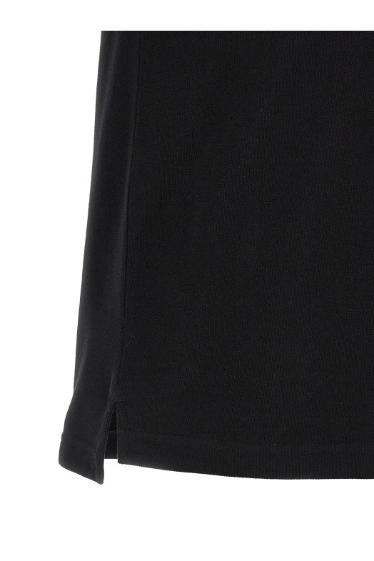 'Compass' logo polo shirt Black