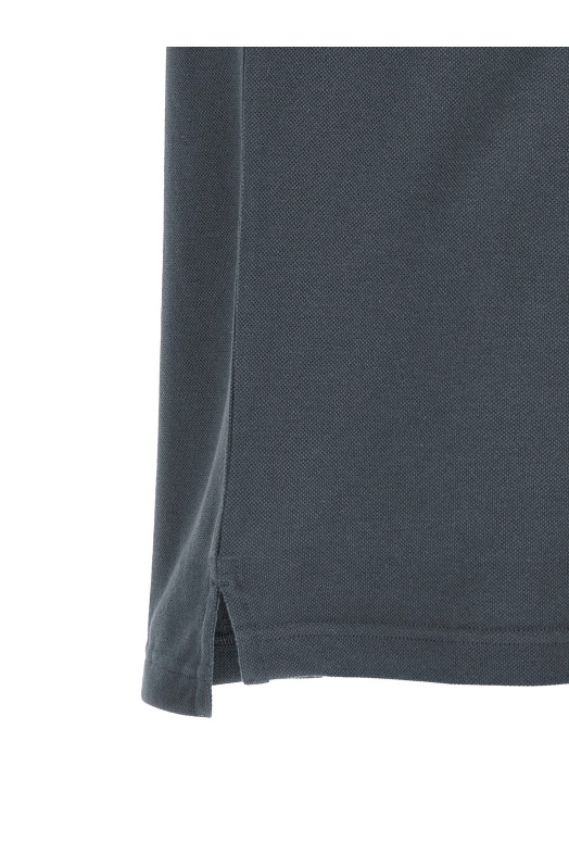 'Compass' logo polo shirt Blue