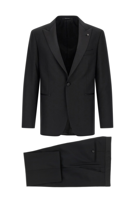 'Napoli' tuxedo dress Black