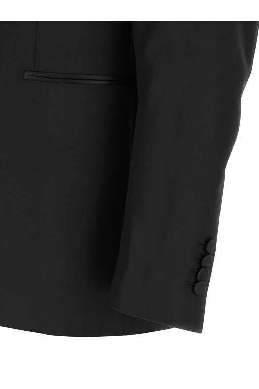 'Napoli' tuxedo dress Black