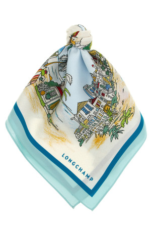 'Vivement l'Eté' scarf BLUE