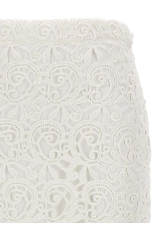 Мереживна спідниця Біла BURBERRY (8067787OPTICWHITE)