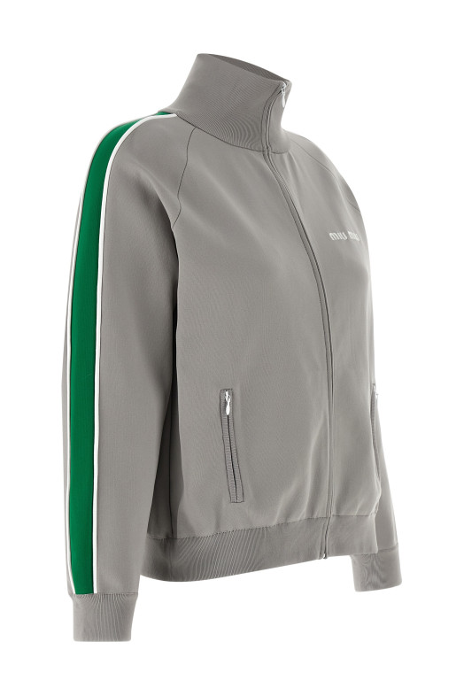 Logo embroidery sweatshirt Gray