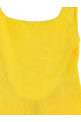 'Square Neck' one-piece swimsuit Yellow
