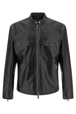 'Bad Boy' biker jacket Black