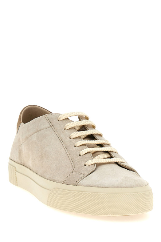 Suede sneakers Beige