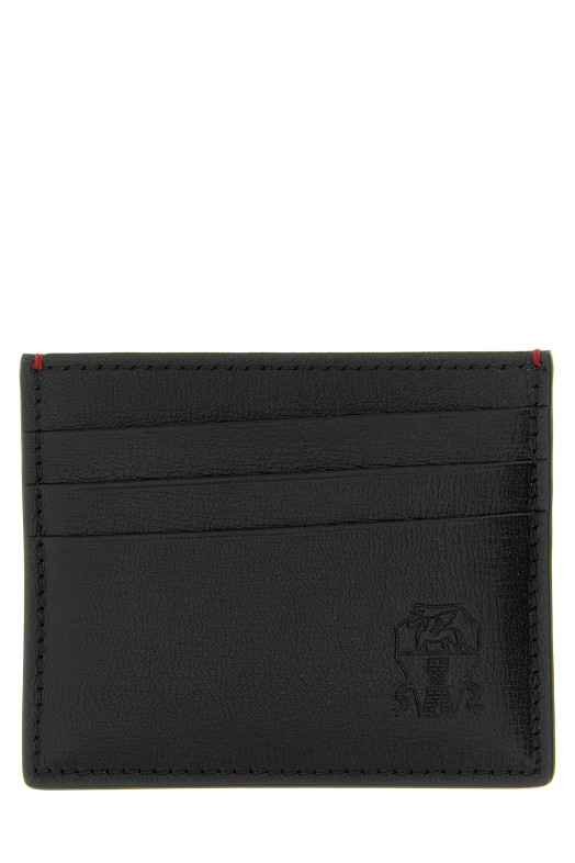 Heraldic coat of arms card holder Black