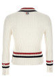 RWB intarsia sweater White
