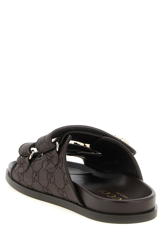 'Doppia G' slides Brown