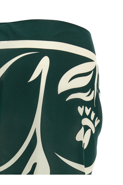 'Mandapa' sarong skirt Green