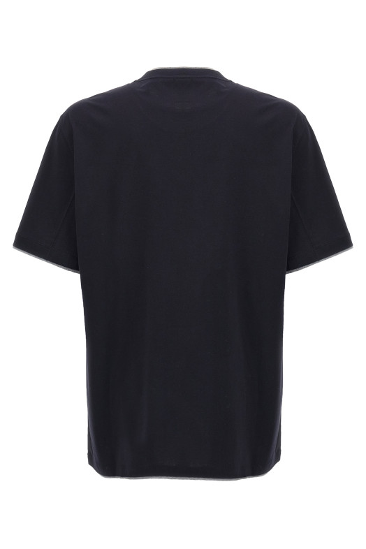 Double layer t-shirt Blue