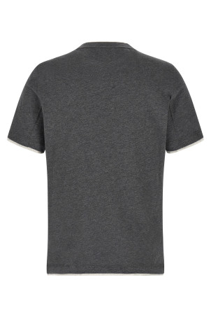 Double layer t-shirt Gray