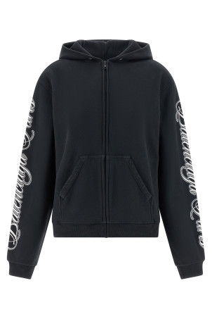 'Cursive' hoodie Black