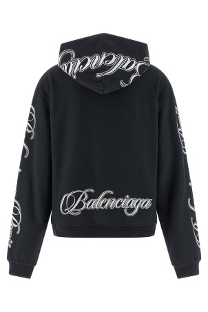 'Cursive' hoodie Black