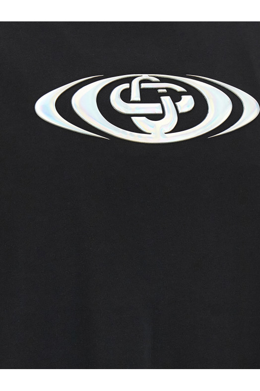 'Warped Logo' T-shirt Black