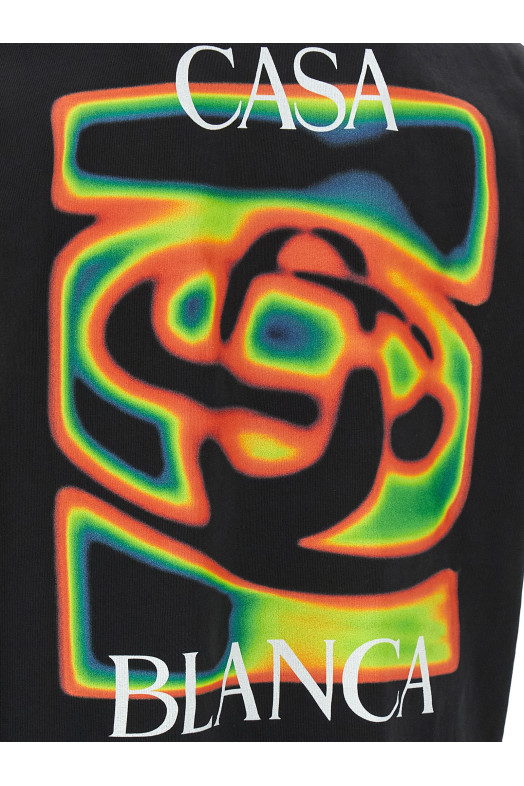 'Heat Map Logo' T-shirt Black