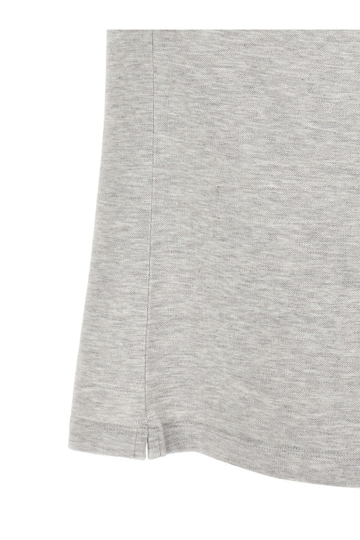 Logo piqué polo shirt Gray