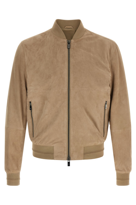 Suede jacket Beige
