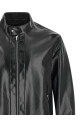 Lacquered leather blouson Blue
