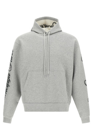 'Cursive' hoodie Gray