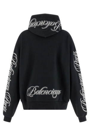 'Cursive' hoodie Black