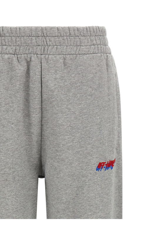 Logo embroidery joggers Gray