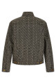 Jacquard monogram jacket Black