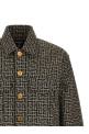 Jacquard monogram jacket Black