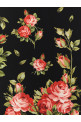 'Bouquet Rose' scarf Black