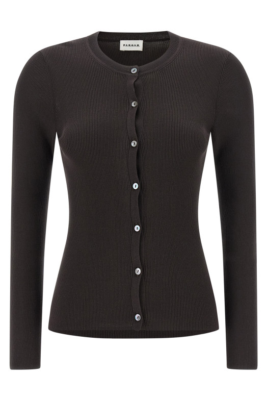 'Cipria26' cardigan Brown