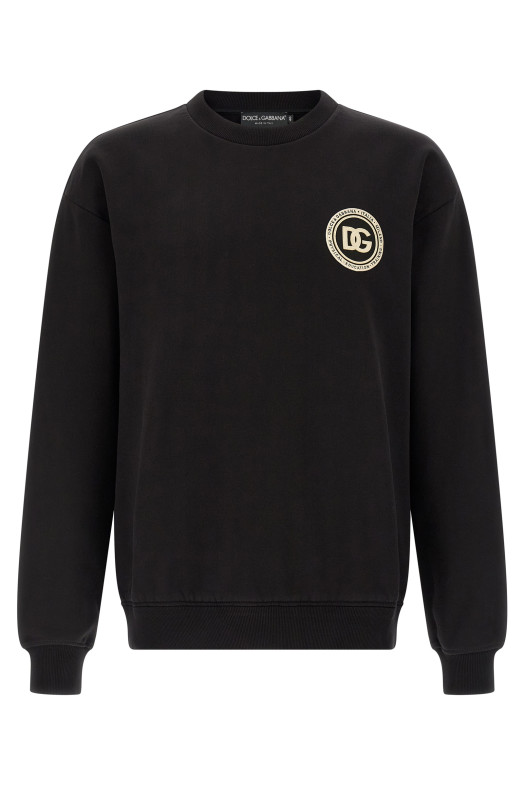 'DG' patch sweatshirt Black