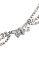Bow necklace Silver